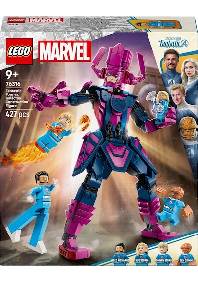 LEGO® ǀ Marvel Fantastik Dörtlü, Galactus Yapım Figürüne Karşı 76316 - 9 Yaş ve Üzeri Çocuklar için Yaratıcı Oyuncak Yapım Seti (427 Parça)