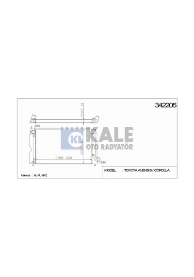 16400-0g020 Radyatör Su Avensıs 03-08 / Corolla Verso 02-04 2.0 D