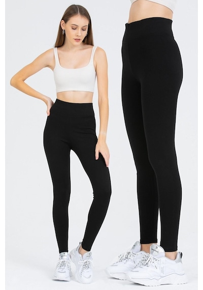 Bonbonetti Chocolate Baby & Kids Kadın Siyah Yüksek Bel Toparlayıcı Çelik Interlok Düz Spor Tayt Pantolon SiYAH Bonbonetti Chocolate Baby & Kids Kadın Siyah Yüksek Bel Toparlayıcı Çelik Interlok Düz Spor Tayt Pantolon SiYAH