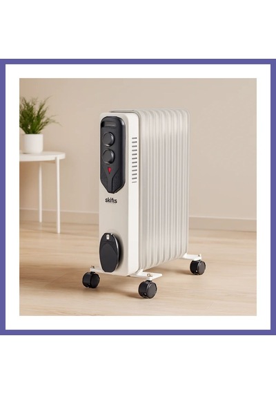 Bezos 9 Dilimli Yağlı Radyatör Isıtıcı - 800/1200/2000w, Ayarlanabilir Termostat Nıda