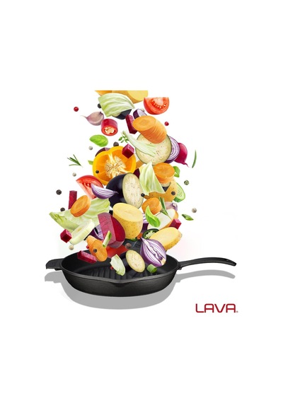 Ayrex Döküm Yuvarlak Izgara Tava, Metal Kulplu, Konkav Taban, 28 Cm Diğer