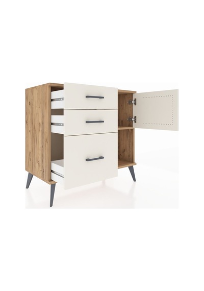 Hyperion Şifonyer Tek Raflı 3 Çekmeceli Tek Kapaklı 88x44x80 Çam-aytaşı Aytaşı Hyperion Şifonyer Tek Raflı 3 Çekmeceli Tek Kapaklı 88x44x80 Çam-aytaşı Aytaşı