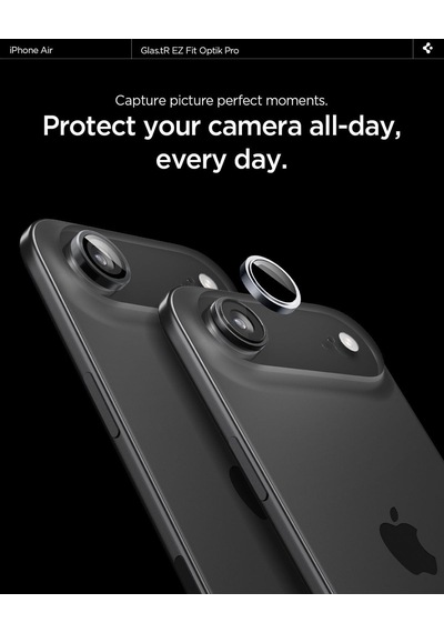 İphone Air İle Uyumlu Kamera Lens Koruyucu Cam Kolay Kurulum Glas.tr Ez Fit Optik Pro 2 Adet Gray - Agl10130