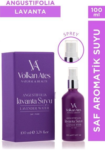 Volkan Ates Natural & Beauty Lavandula Angustifolia Saf Lavanta Suyu Sprey 100 Ml