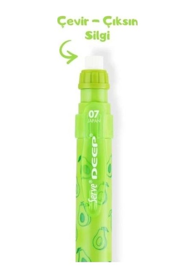 Serve Deep Mekanik Kurşun Kalem 07mm Fosforlu Yeşil Avokado Diğer