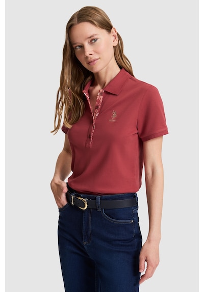 U.s. Polo Assn. Kadın Fuşya Tişört Basic 50326475-vr023 Fusya