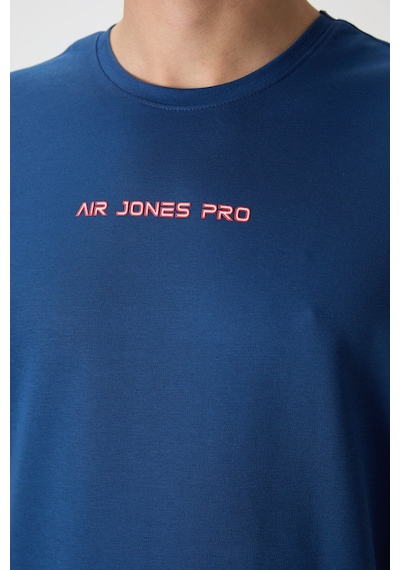 Air Jones Tommy Life Parlament Pamuklu Kalın Yüzeyi Dokulu Oversize Fit Baskılı Erkek T-shirt - 88364 Parlament