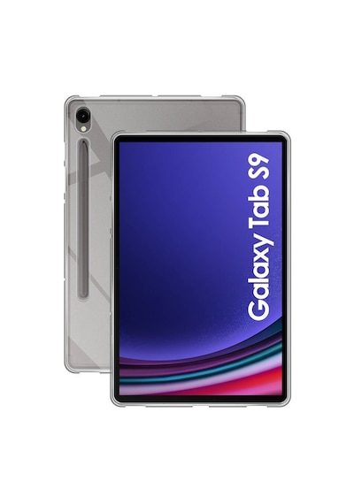 Samsung Galaxy Uyumlu Tab S9 Şeffaf Silikon Yapılı Ultra Korumalı İnce Tasarımlı Kapak