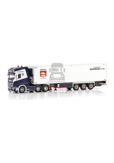 1/50l. Danielou Scanıa S Hıghlıne Cs20h 6x2 Twın Steer Reefer Traıler - 3 Axle