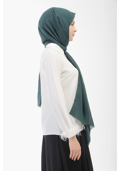 Manolyaşal İslamic Hijab Aerobin Caz Şal Zümrüt