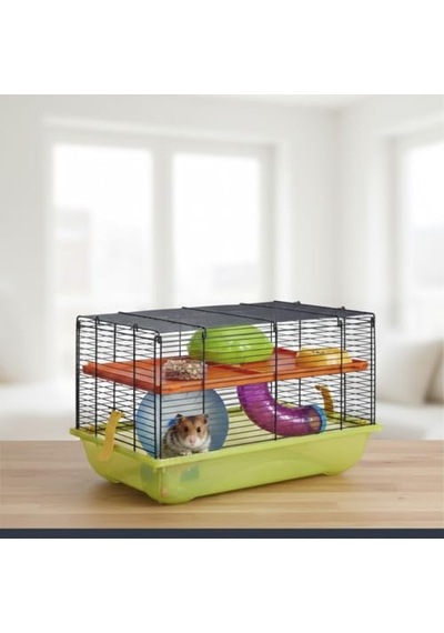Imac Cricetti 9 Hamster Kafesi Lacivert Mavi 45x31x29cm 06458 Renkli
