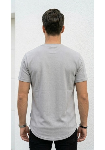 Plus Scorpion Erkek Slim Fit Basic Tişört Esnek, Terletmeyen Pike Dokulu Kumaş Gri Plus Scorpion Erkek Slim Fit Basic Tişört Esnek, Terletmeyen Pike Dokulu Kumaş Gri