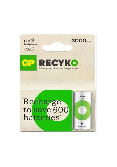 Gp 3000 Mah Orta Boy Şarjlı Pil 2 Li Paket C Boy Gp300chcbmtr-2eb2