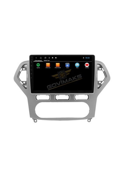 Govimaks Ford Mondeo 2007-2012 Uyumlu Sılver Grey 4 Gb Ram 64 Gb Hafıza Android Multimedia Teyp 10.1"