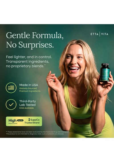 Etta Vita Glp-1 Colon Cleanse 60 Kapsül Usa Menşeii Dmmedicineden Orijinal