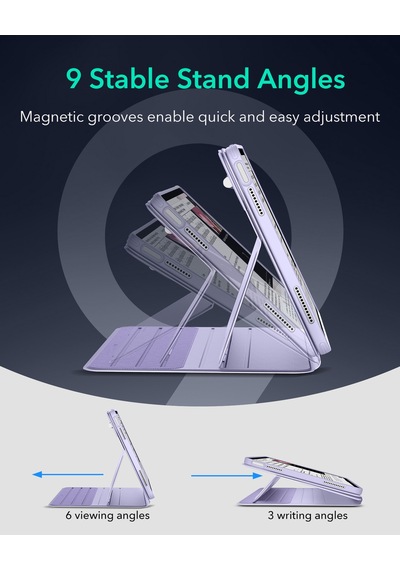 Apple Uyumlu iPad Air 13 M2-m3 2024 Shift Kılıf-mor Kapaklı Kılıf