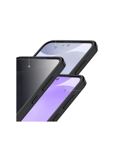 Galaxy S25 Uyumlu Kamera Korumalı Şeffaf Arka Yüzeyli Silikon Kılıf