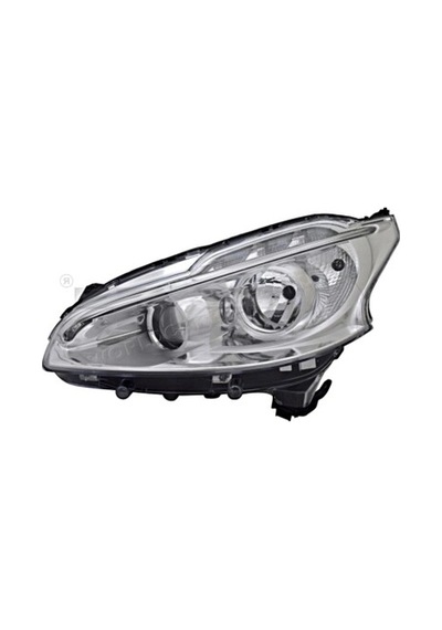 Peugeot 208 - 2012-2015 Ön Far Elektrikli Motorlu Ledli Gündüz Farlı Sol Oem No: 1609697180