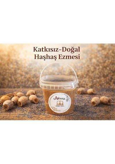 Doğal Haşhaş Ezmesi 400g - Katkısız Hakiki Çift Çekim Sürülebilir Yöresel Lezzet
