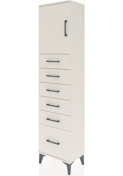 Arges Dolap Tek Raflı 6 Çekmeceli Tek Kapaklı 44x30x182 Aytaş... Aytaşı Arges Dolap Tek Raflı 6 Çekmeceli Tek Kapaklı 44x30x182 Aytaş... Aytaşı