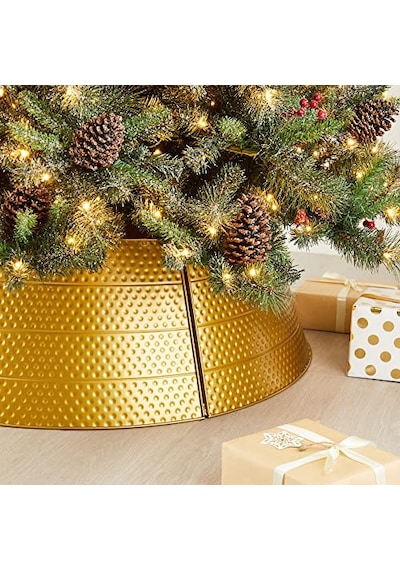 Ayarlanabilir Dövülmüş Metal Noel Ağacı Yaka Süslemeleri, 40 D, Altın, Büyük Gh31066 Diğer