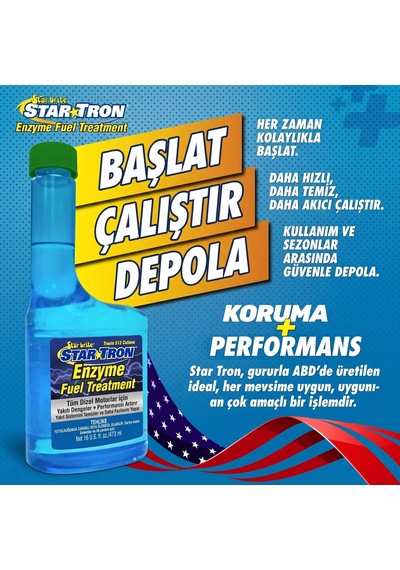 Starbrite - Star Tron Enzim Katkılı Dizel Yakıt Katkısı 946 Ml : Dizel Motorunuz İçin Enzim Gücüyle Maksimum Performans Ve Avantajlı Koruma