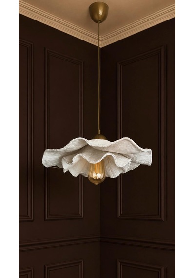 Lioraa Lighting Flora Mono 45 Cm Sarkıt Avize Kırık Beyaz