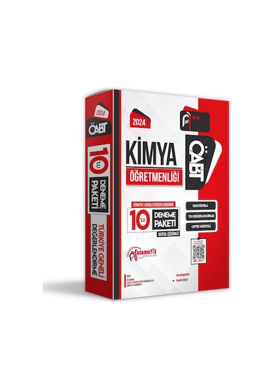 2024 Öabt Kimya Öğretmenliği 10lu Dijital Çözüm Paket Deneme Tg