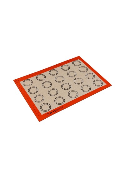 Silikon Fırın Matı 30x40 Cm Yapışmaz Hamur Pasta Pişirme Altlığı Kırmızı