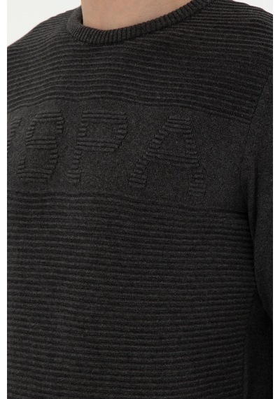 U.S. Polo Assn. Erkek Antrasit Melanj Kazak 50293089-VR081 U.S. Polo Assn. Erkek Antrasit Melanj Kazak 50293089-VR081
