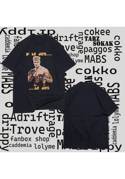 Adrift Kod Presss Unisex Siyah Dies Ivan Drago Film Rocky T-shirt 249580tt Siyah