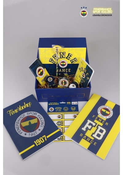 Dekomus Özel Kutulu Lisanslı Fenerbahçe Full + Full Premıum Okul Ve Kırtasiye Seti