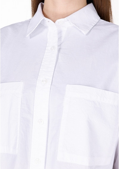 Colin's Colins Regular Fit Shirt Neck Düz Kadın Beyaz Uzun Kol Gömlek Cl1073373 Cl1073373 Q1.v1 Wht Beyaz