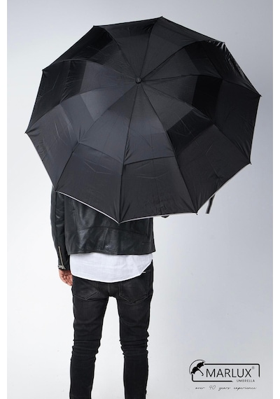 Marlux Siyah Çift Katlı Protokol Unisex Şemsiye M21mar207ckr001 Siyah