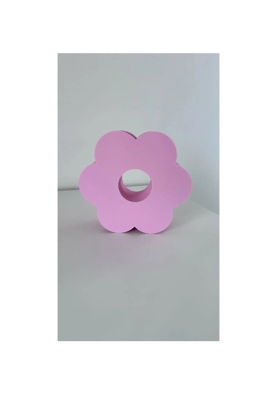Alvera Çiçek Formlu Vazo Sakura Çiçeği Şeklinde Dekoratif Modern Çiçek Vazosu Pembe