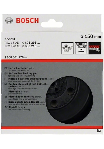 Bosch 150 mm Zımpara Tabanı Orta Sertlikte (PEX) - 2608601179