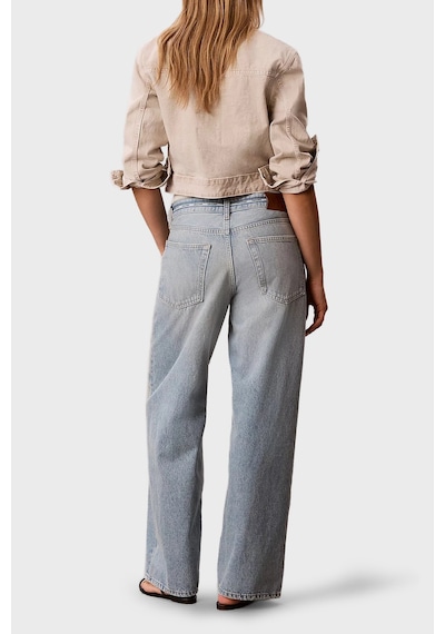Calvin Klein Pamuklu Düşük Bel Bol Paça Baggy Jeans Lv047g916gyp3 Bayan Kot Pantolon Lv047g916g Yp3 Açık Mavi