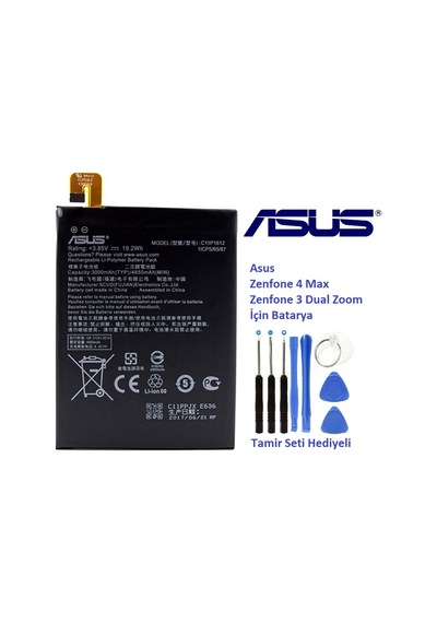 Asus Zenfone 4 Max C11P1612 Batarya Pil ve Tamir Seti