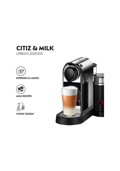 Nespresso Citiz Platinium&milk C145 Stainless Kahve Mk.