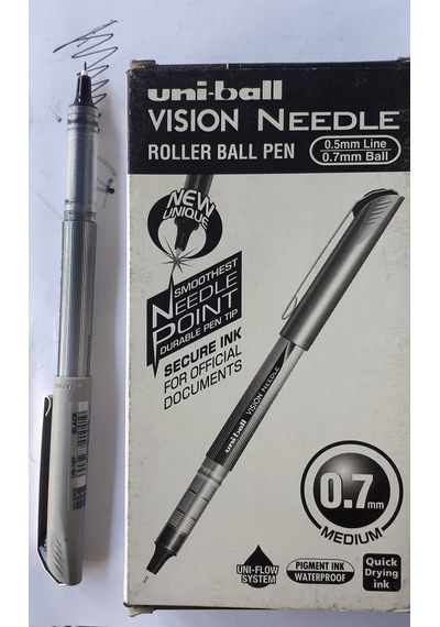Uni-ball 0.7 Pilot / Roller Kalem Siyah Vision Needle 12 Adet