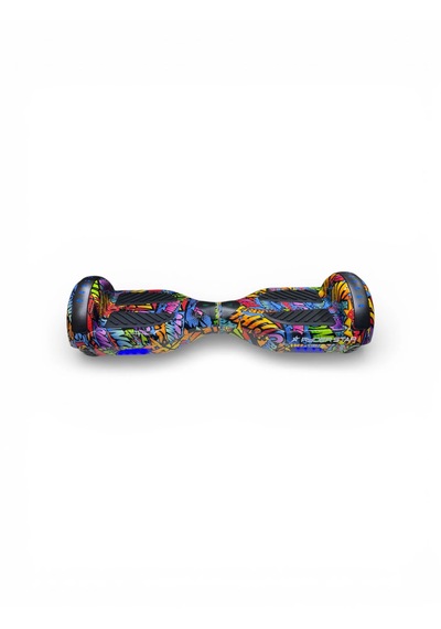 Elektrikli Kaykay Hoverboard Bluetooth Hoparlörlü 6.5 Inch Otomatik Akıllı Denge RS-S5 -Bang Bang Grafiti