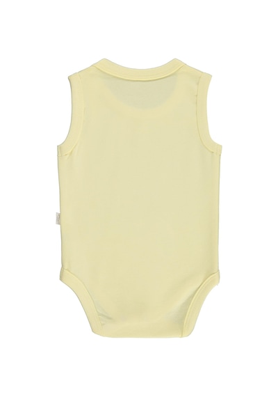 Civil Baby Düz Renkli 3-36 Ay Çıtçıtlı Badi - Sarı