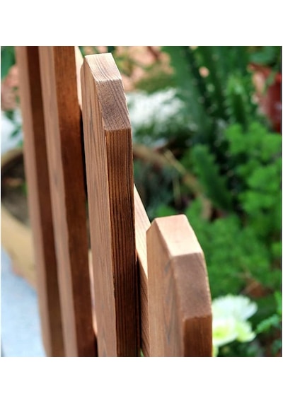 İahşap 100x40 Cm Bahçe Çiti, Çim Çiçek Bahçesi Ahşap Çiti, Peyzaj Yolu Çiti, Ahşap Bahçe Çiti