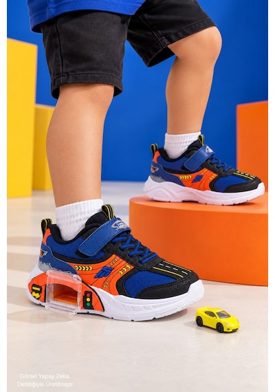 Muggo Drift Garaj Tabanlı Çift Metal Arabalı Cırtlı Ve Bağcıklı Günlük Erkek Çocuk Sneaker Spor Ayakkabı Mavi Muggo Drift Garaj Tabanlı Çift Metal Arabalı Cırtlı Ve Bağcıklı Günlük Erkek Çocuk Sneaker Spor Ayakkabı Mavi
