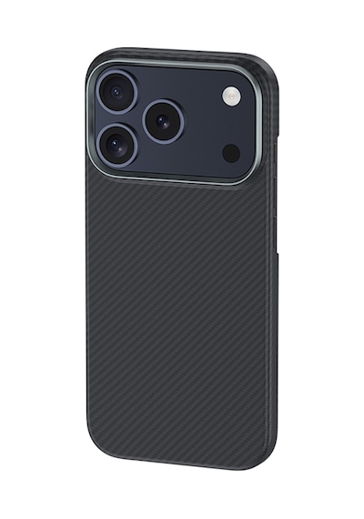 Apple iPhone Uyumlu 18 Pro Kılıf Karbon Fiber M-safeli Benks Armor Air Yüksek Kamera Çerçeve C1 600d Kevlar Siyah