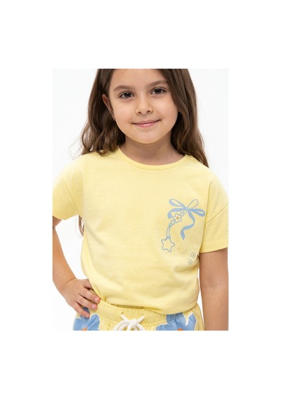 Toontoy Kids Toontoy Kız Çocuk 2'li Şortlu Takım Bisiklet Yaka Kısa Kollu Baskılı Tişört - Beli Lastikli Bağlamalı Baskılı Şort 25035 Açık Sarı Toontoy Kids Toontoy Kız Çocuk 2'li Şortlu Takım Bisiklet Yaka Kısa Kollu Baskılı Tişört - Beli Lastikli Bağlamalı Baskılı Şort 25035 Açık Sarı