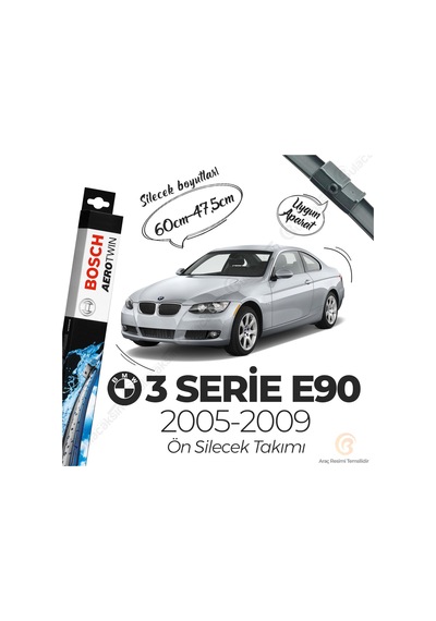 Bmw E90 Muz Silecek Takımı 2005-2009 Bosch Aerotwin