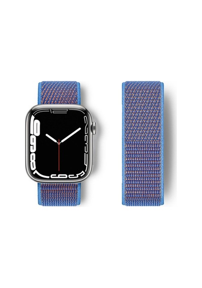 Watch 42mm Hasırlı Cırtcırtlı Kordon - Mor