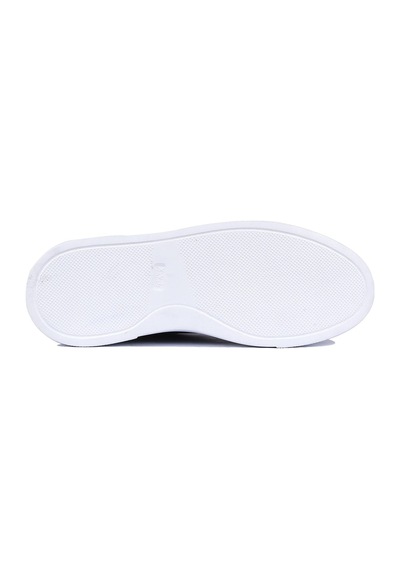 Shoetyle - Siyah Deri Bağcıklı Erkek Sneaker 250-1400-1452 Siyah