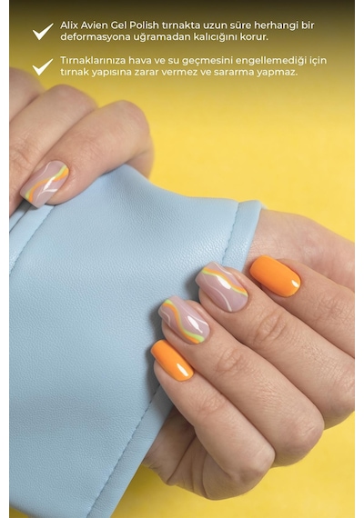 Alix Avien Sarı Kalıcı Oje 99-yoğun Renk Veren Jel Oje 12 Ml-nail Uv Gel Polish 99